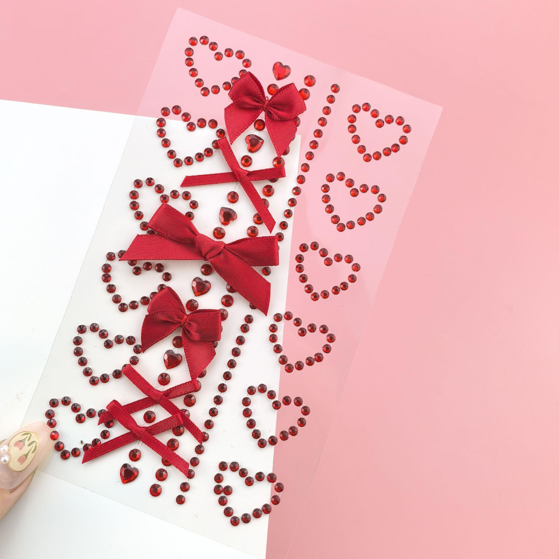 1 Sheet Red Ribbon Bow Sparkly - The Art And Craft Of Jewelry のレビューと価格