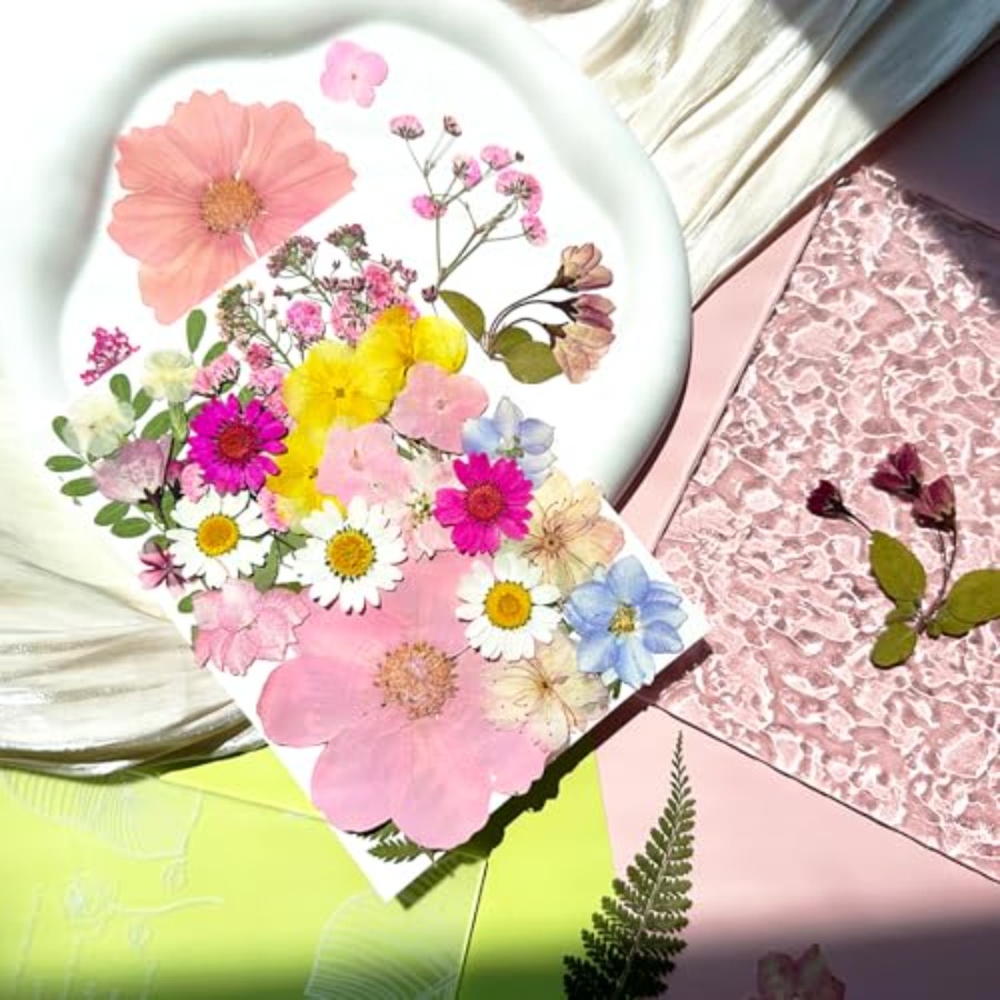Pink Pressed Dried Flowers for - The Art And Craft Of Jewelry のレビューと価格
