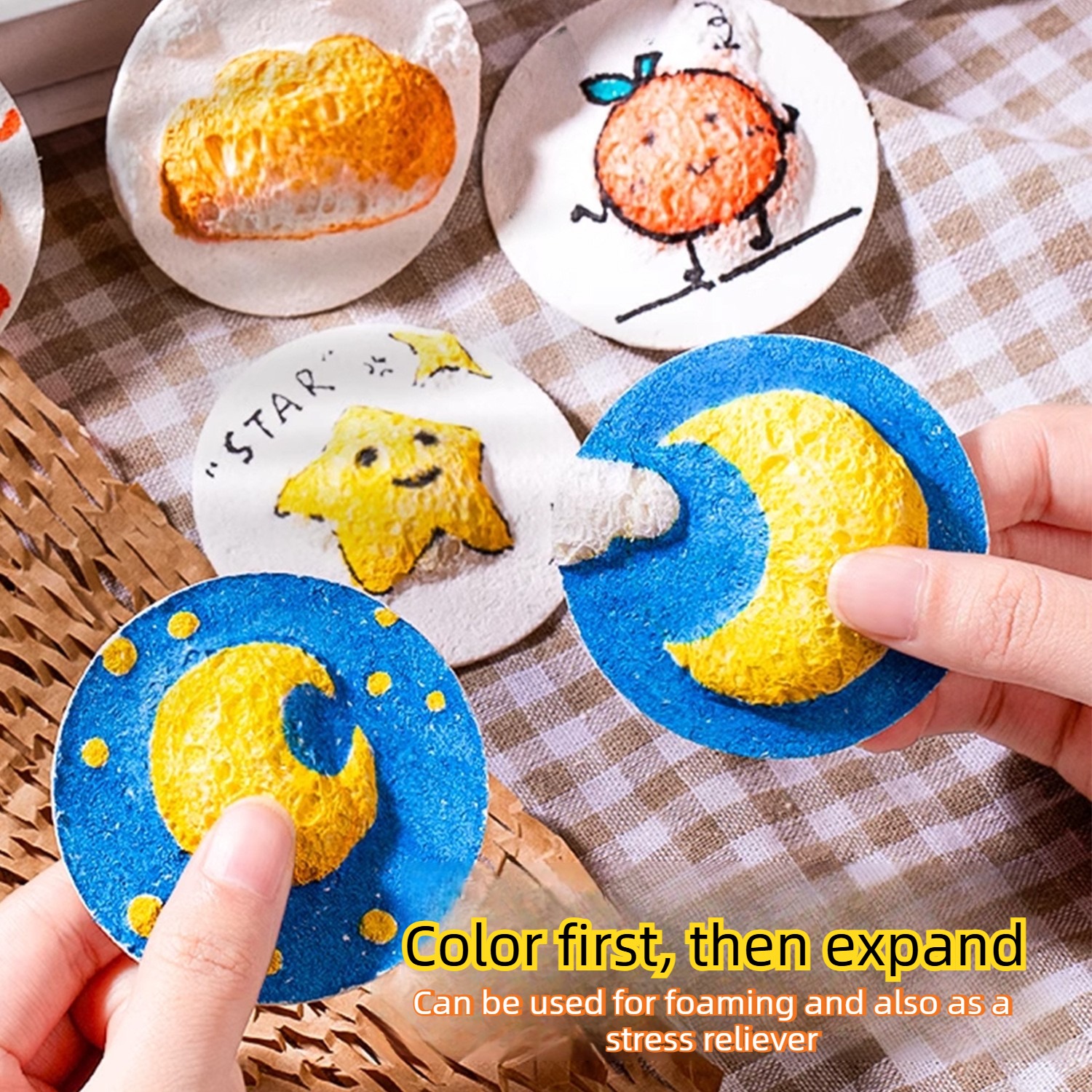 3D Puffy Foam Texture Painting - Art Craft Halloween Preschool のレビューと価格
