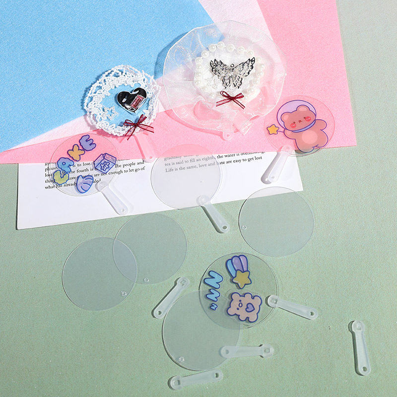 50Pcs 5cm Mini DIY Blank Fan T - Art Craft Gift Ideas のレビューと価格