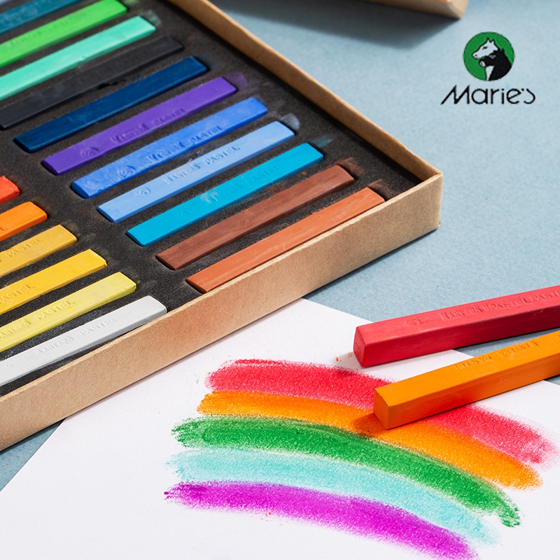 12/24/36/48 Color Maries Squar - Chalk Pastel Set のレビューと価格