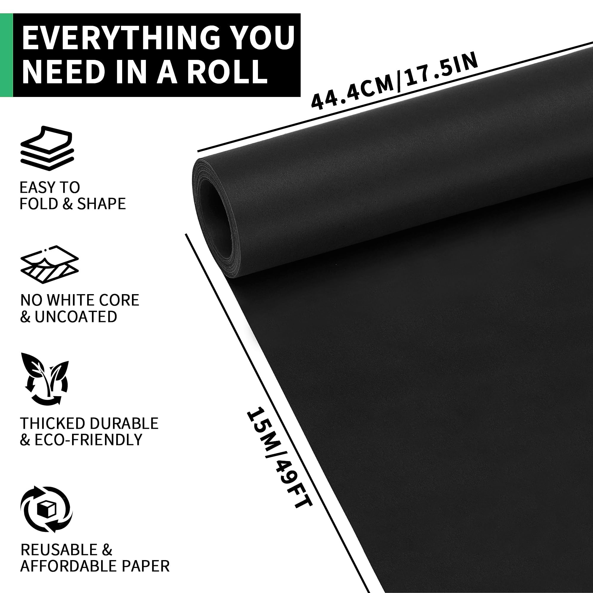 kraft paper Black Wrapping Pap - Wallpaper Art And Craft のレビューと価格