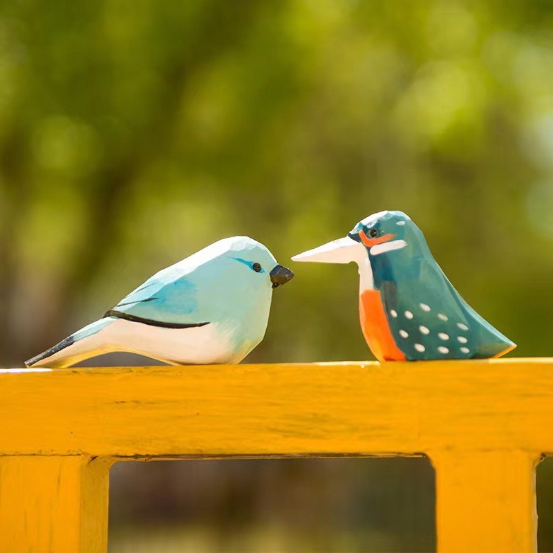 Hand Carved Wooden Bird Figuri - Art Craft Ideas For Christmas のレビューと価格