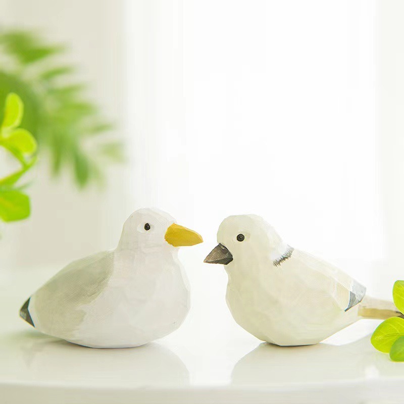Hand Carved Wooden Bird Figuri - Art Craft Ideas For Christmas のレビューと価格