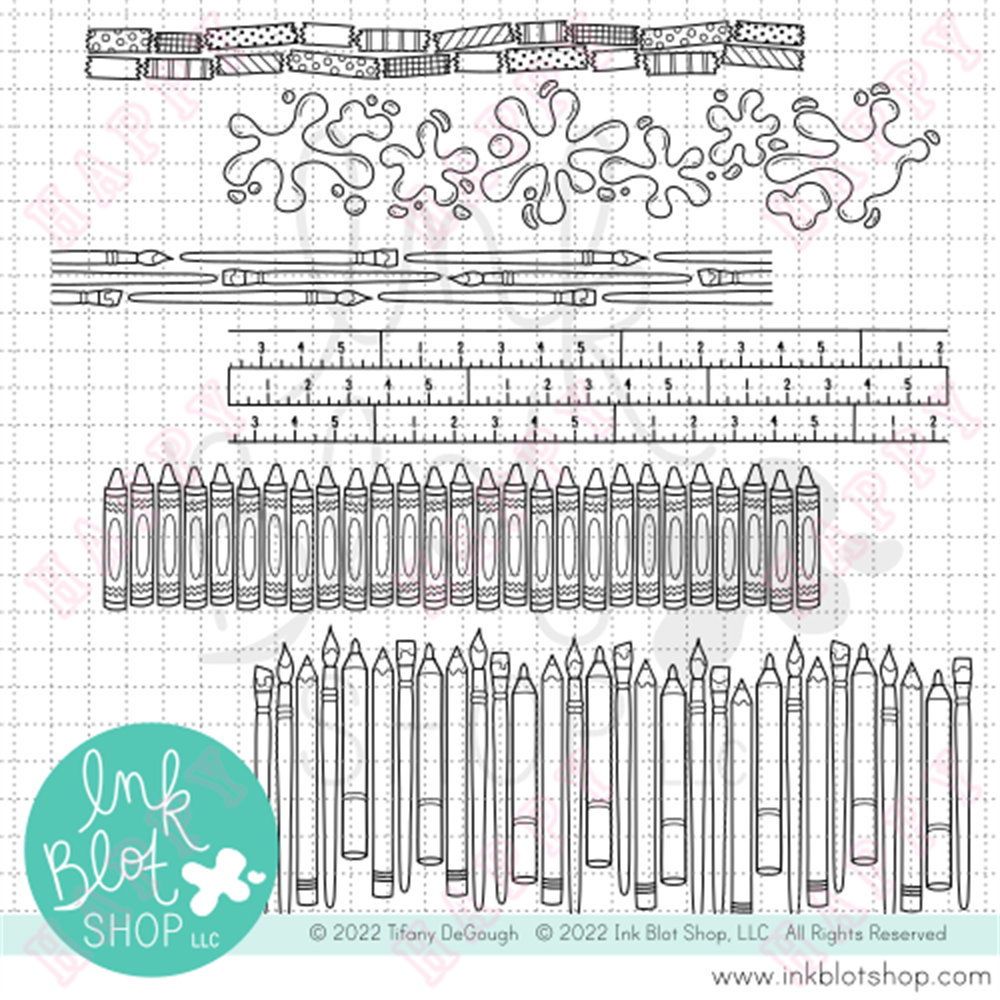 Clear Stamps Arts And Crafts B - Art Craft Umbrella のレビューと価格
