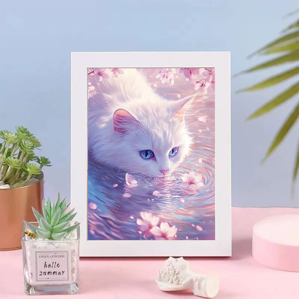 5D Diamond Painting Cat Lover  - Wallpaper Art And Craft のレビューと価格