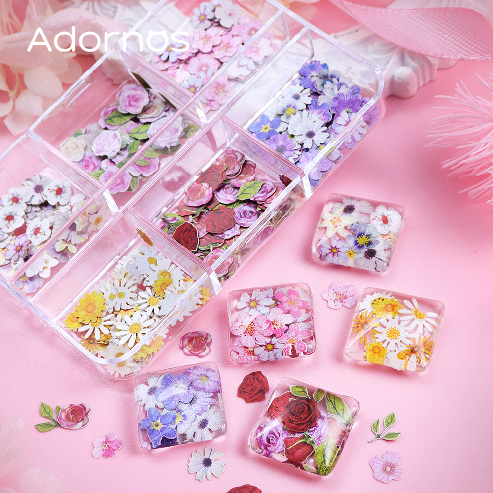 6 Grids Flowers Wood Pulp Chip - The Art And Craft Of Jewelry のレビューと価格