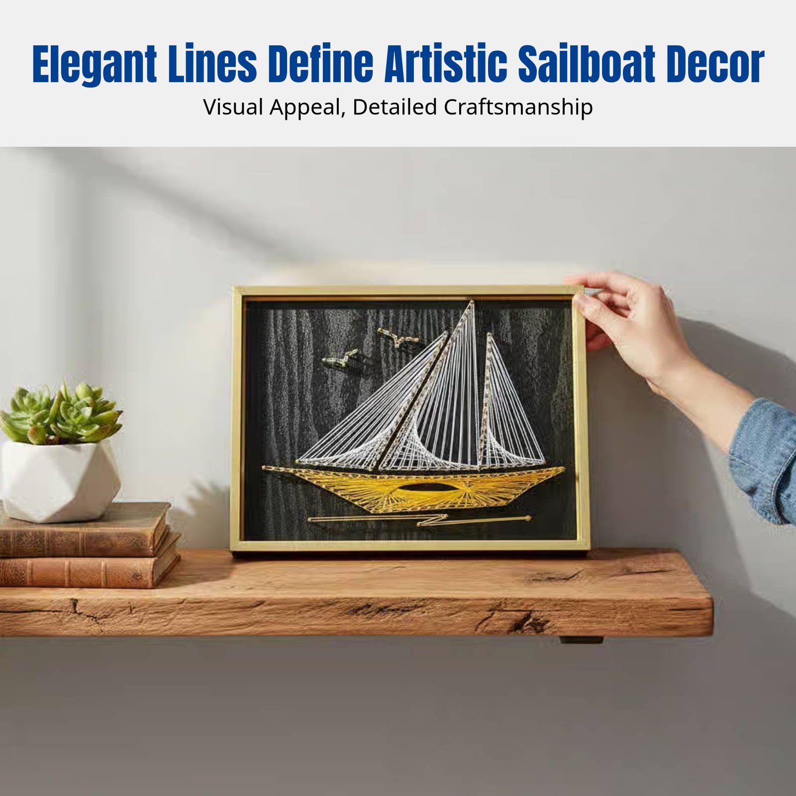 Nail String Art, Sailing Theme - Art Craft Gift Ideas のレビューと価格