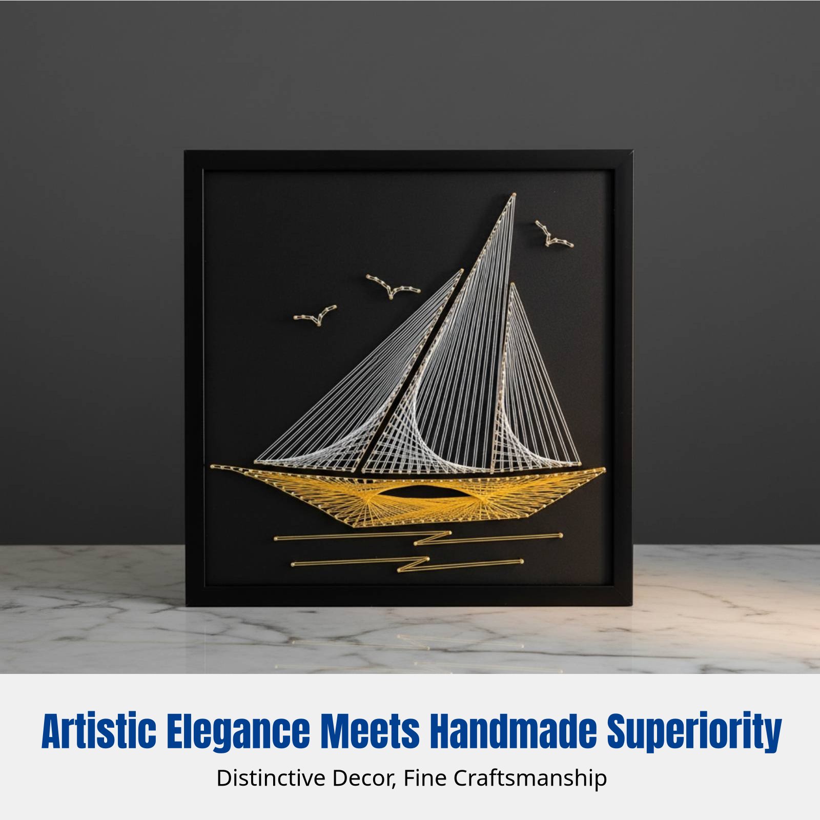 Nail String Art, Sailing Theme - Art Craft Gift Ideas のレビューと価格