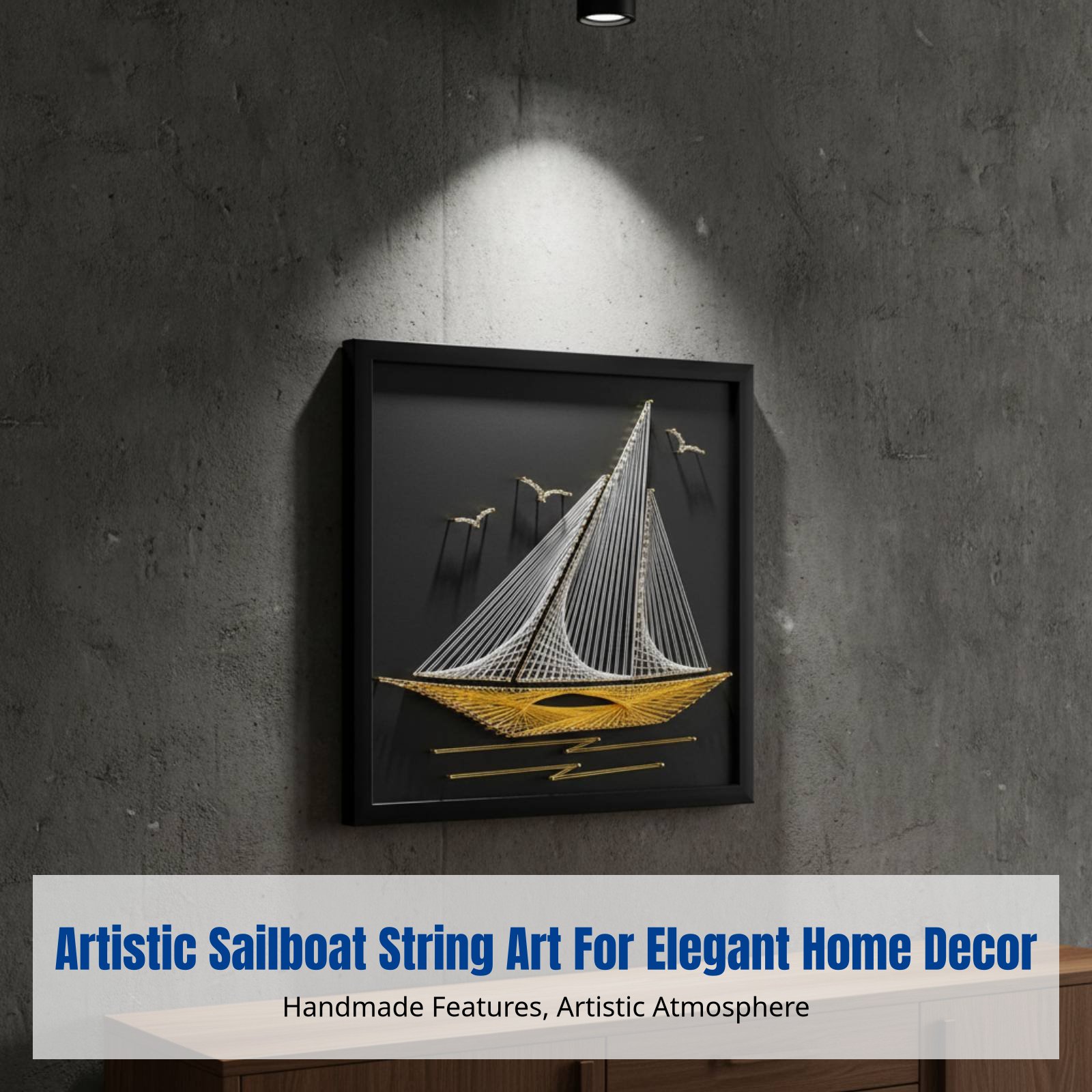 Nail String Art, Sailing Theme - Art Craft Gift Ideas のレビューと価格