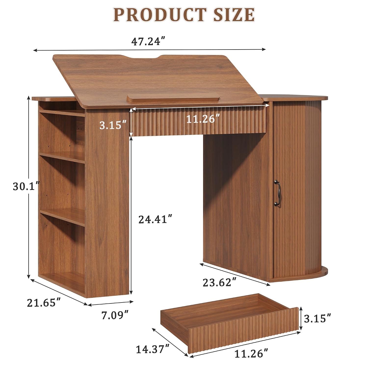 Drafting Table with Storage Ca - Art & Craft Job Vacancies のレビューと価格