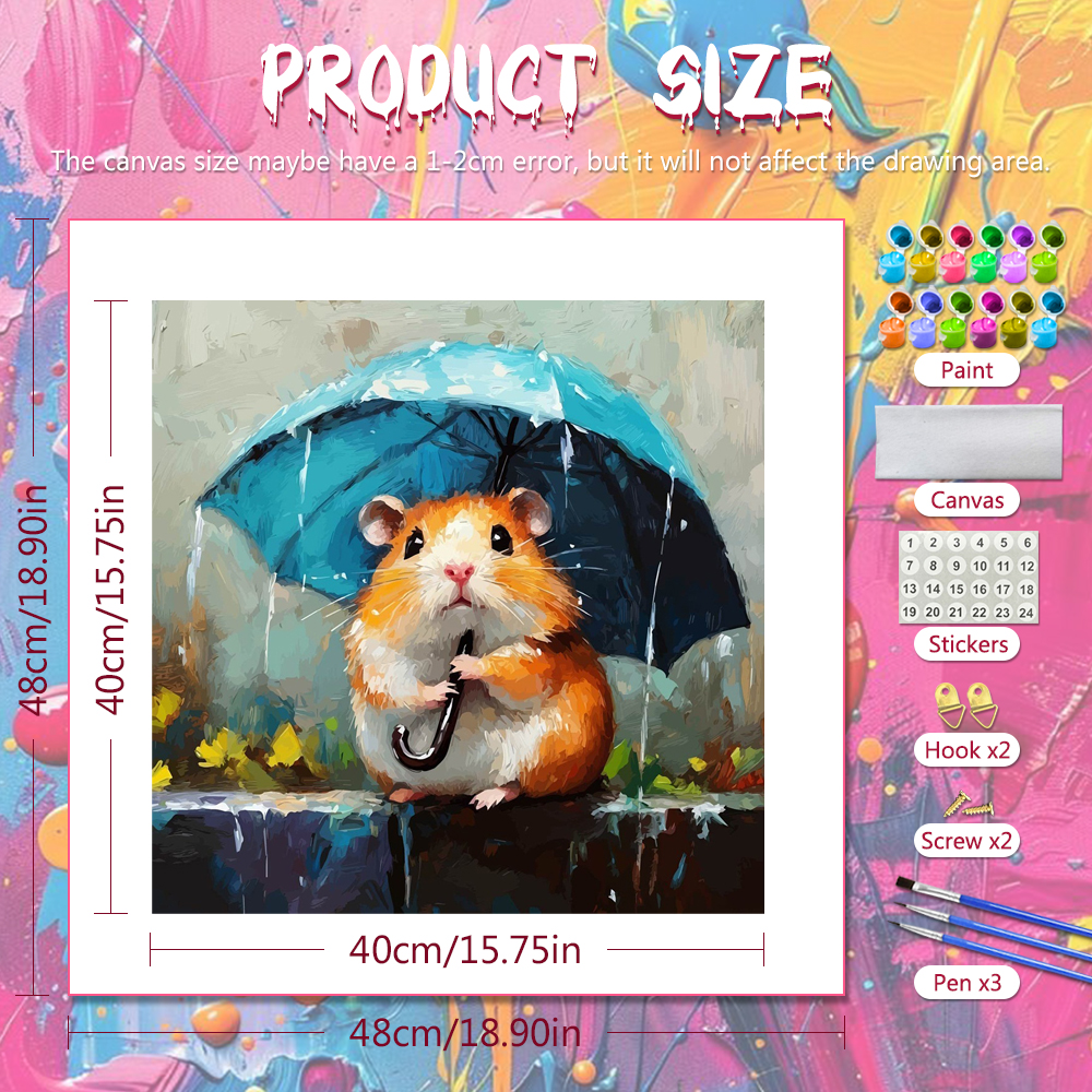 DIY Oil Painting By Numbers Ha - Art Craft Umbrella のレビューと価格