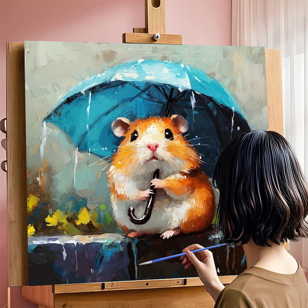 DIY Oil Painting By Numbers Ha - Art Craft Umbrella のレビューと価格