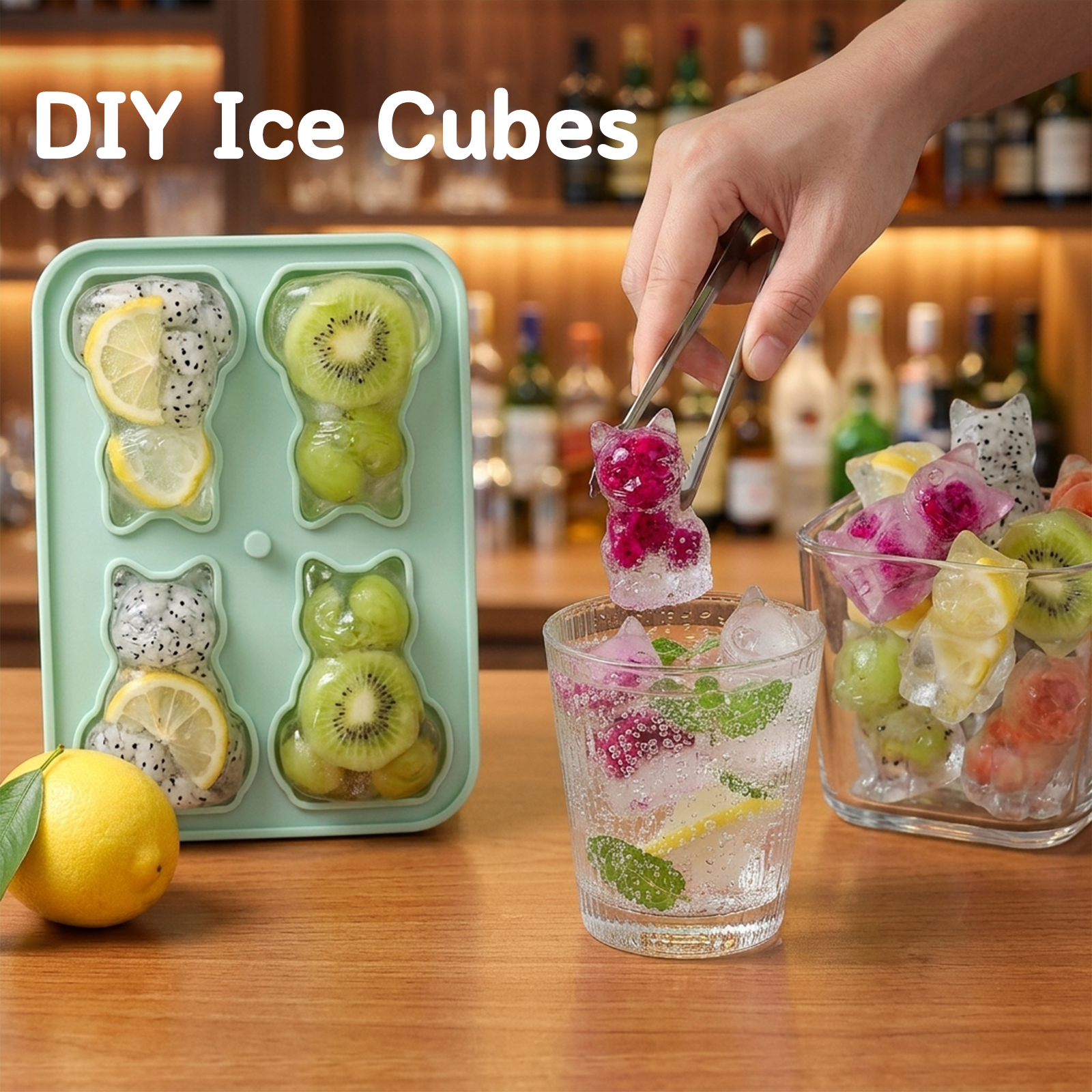 4 Cavity 3D Cat Shape Ice Make - Art Craft Ice Cream のレビューと価格