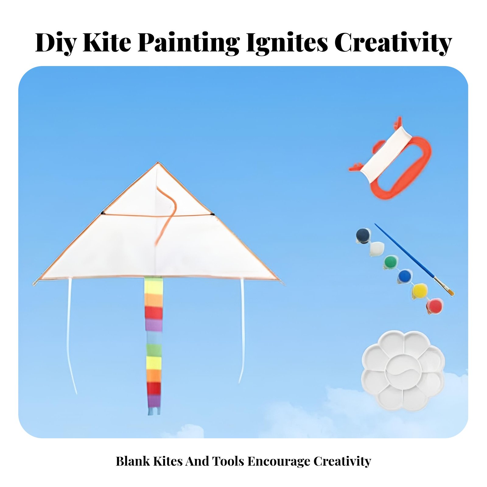 DIY Hand-Painted Blank Kite fo - Art Craft Kite のレビューと価格