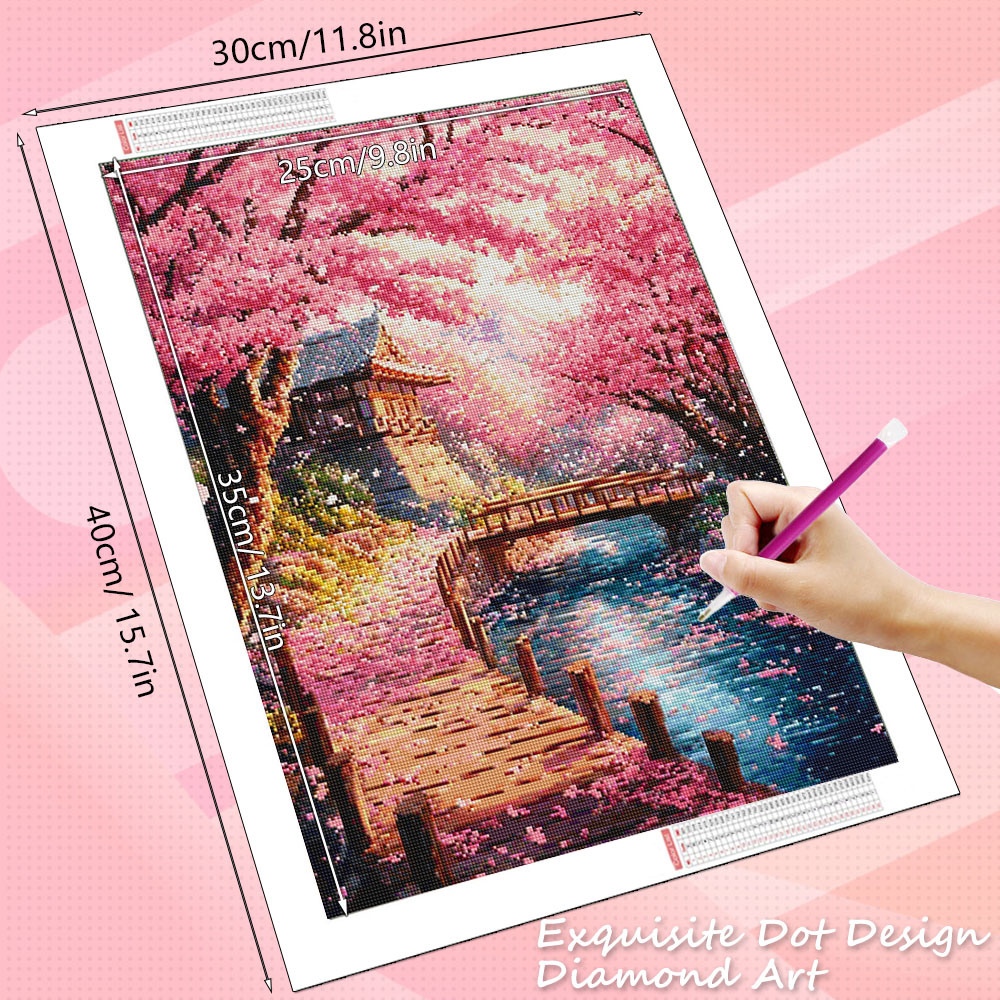 HUACAN Diamond Art House Lands - Wallpaper Art And Craft のレビューと価格