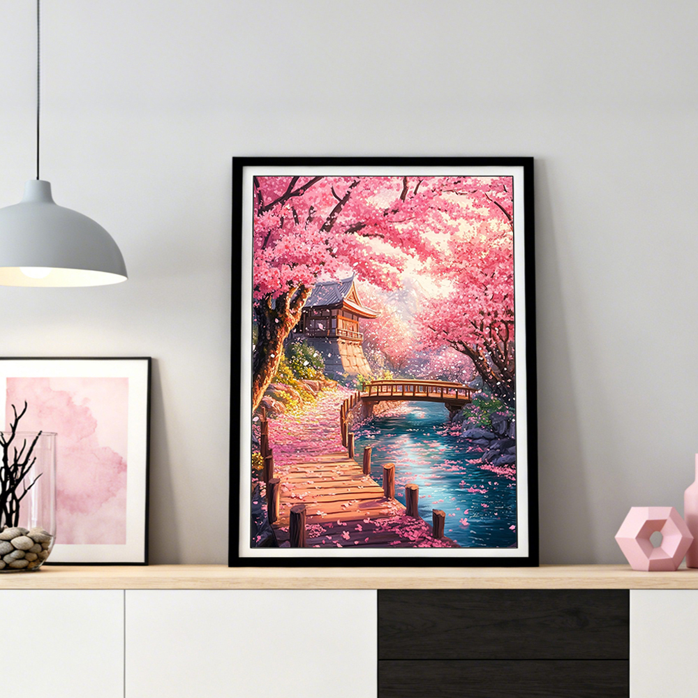 HUACAN Diamond Art House Lands - Wallpaper Art And Craft のレビューと価格