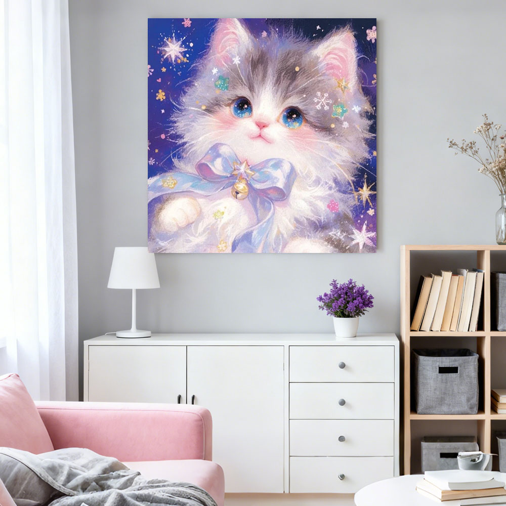 AB Diamond Painting Cute Cat F - Wallpaper Art And Craft のレビューと価格