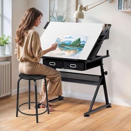 Drafting Table Drawing Desk w/ - Art & Craft Of Problem Solving のレビューと価格