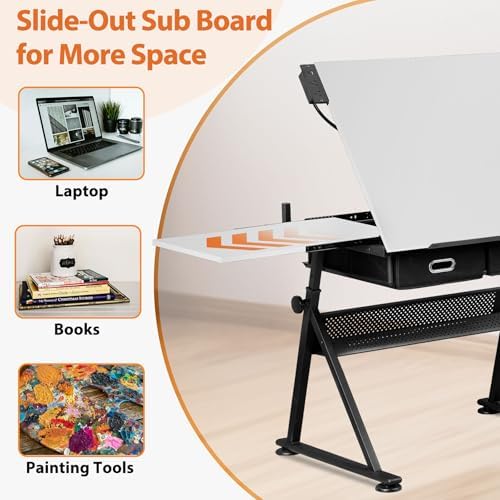 Drafting Table Drawing Desk w/ - Art & Craft Of Problem Solving のレビューと価格