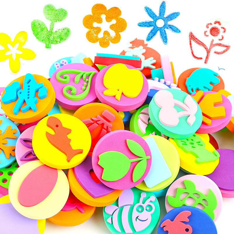 6Pcs/bag Foam Stamps for Paint - Art Craft 3 Year Old のレビューと価格