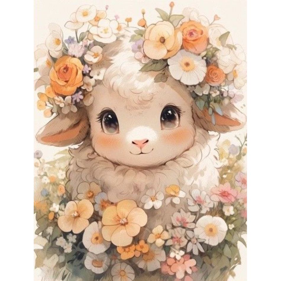 RUOPOTY Flower Wreath Lamb 5d  - Art Craft Ideas With Paper のレビューと価格