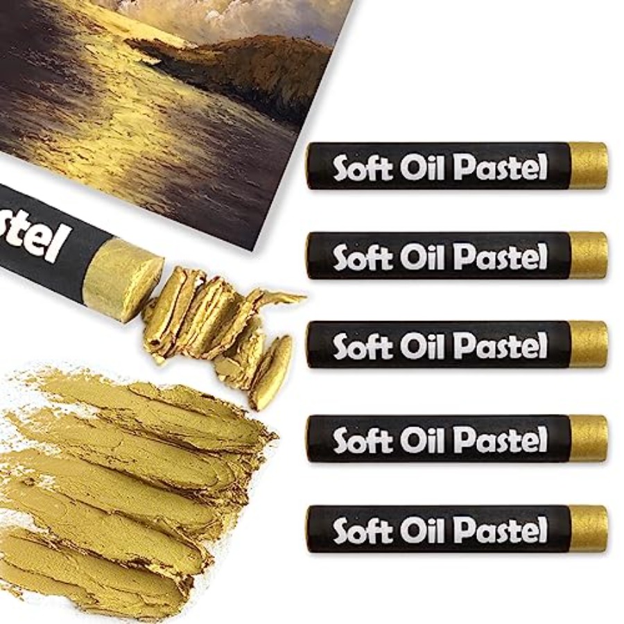 5 Pcs Cream Soft Oil Pastels V - Chalk Pastel Set のレビューと価格