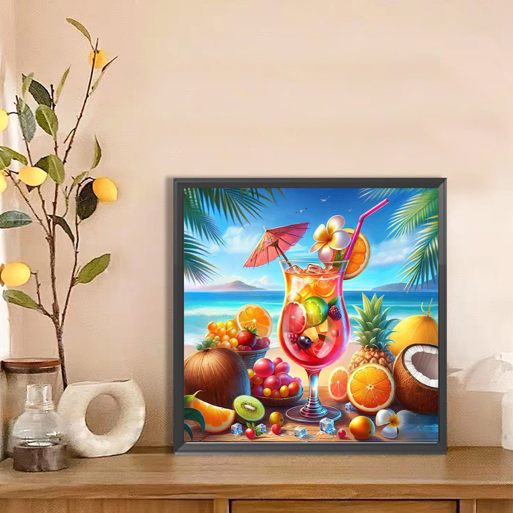 Summer Beach Full DIY 5D Round - Art Craft Gift Ideas のレビューと価格