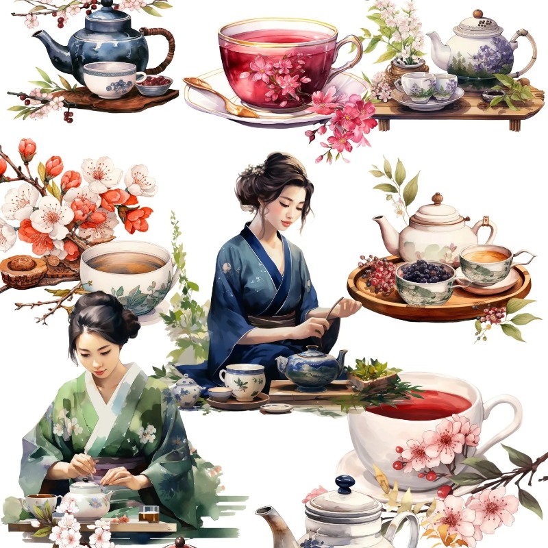 Cute Watercolor Tea Ceremony,  - Art Craft 3 Year Old のレビューと価格