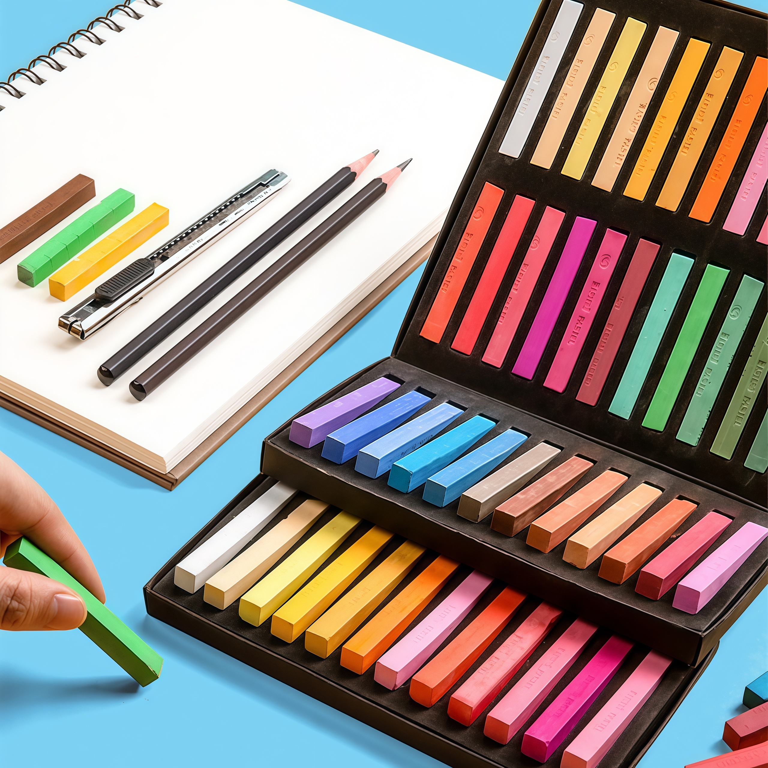 12/24/36/48 Colors/Set Art Dra - Chalk Pastel Set のレビューと価格
