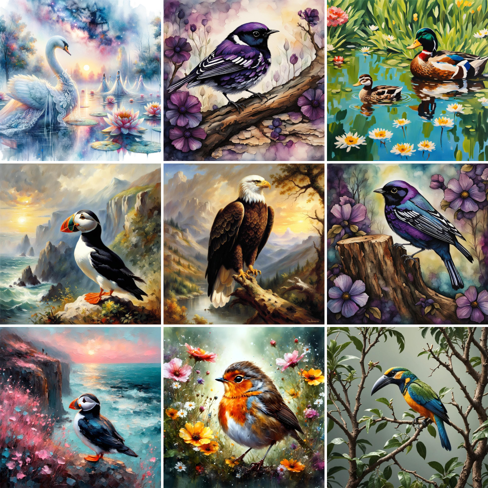 Bird Arctic Puffin Paintings B - Art Craft Gift Ideas のレビューと価格