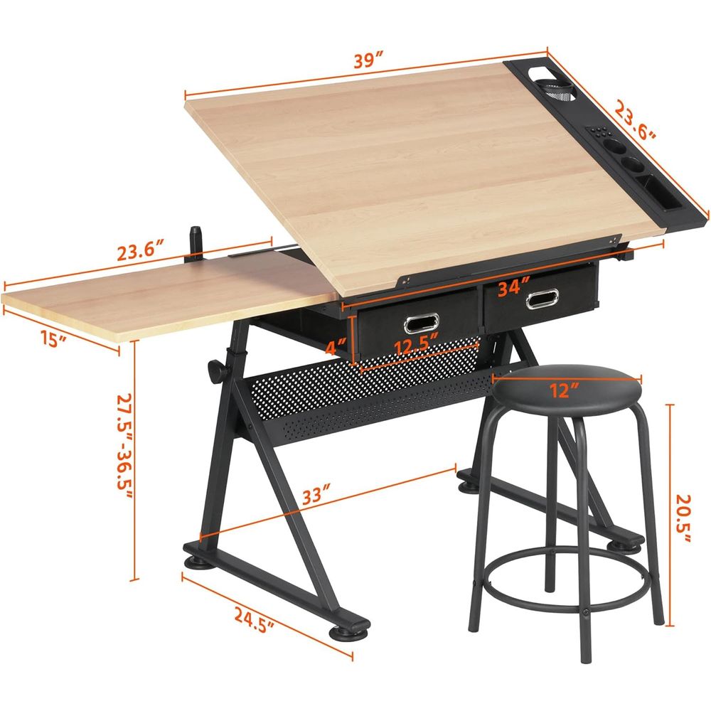 Height Adjustable Drating Tabl - Art & Craft Job Vacancies のレビューと価格