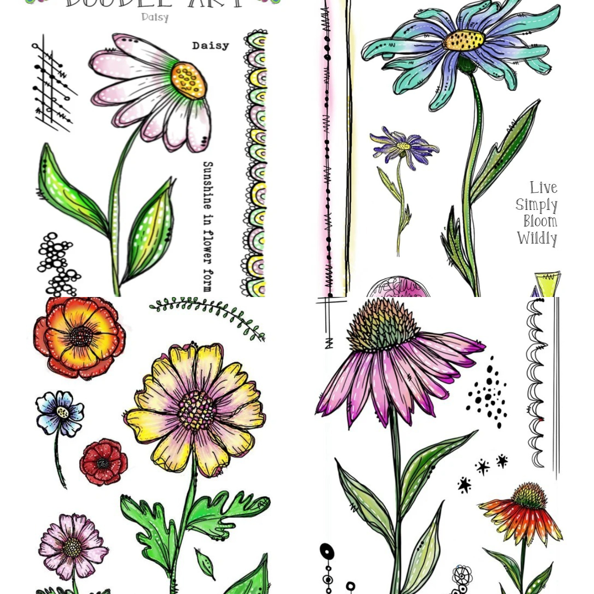 2026 New A6 Doodle Art Stamps  - Art Craft Umbrella のレビューと価格