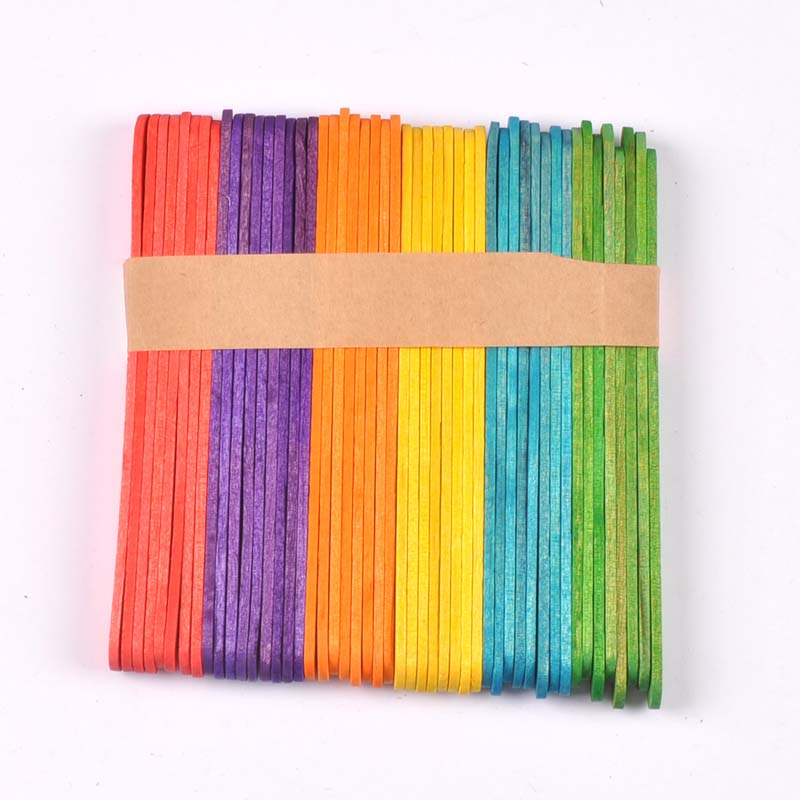 50Pcs/Lot Natural Wood & Color - Art Craft Ice Cream のレビューと価格
