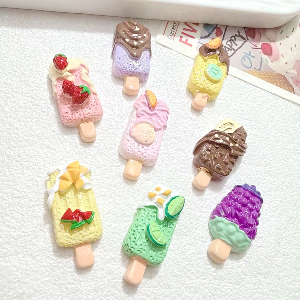 10/100pcs Cute Miniatures Doll - Art Craft Ice Cream のレビューと価格