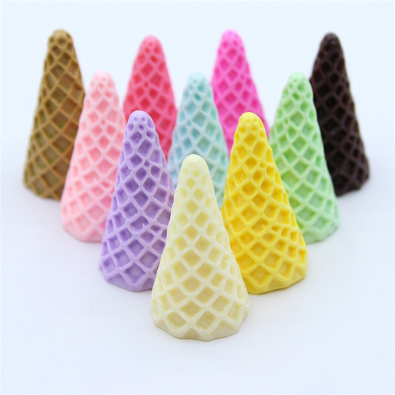 6pcs 20*37mm Cute 3D Resin Ice - Art Craft Ice Cream のレビューと価格