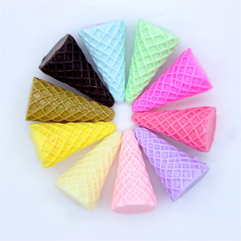 6pcs 20*37mm Cute 3D Resin Ice - Art Craft Ice Cream のレビューと価格
