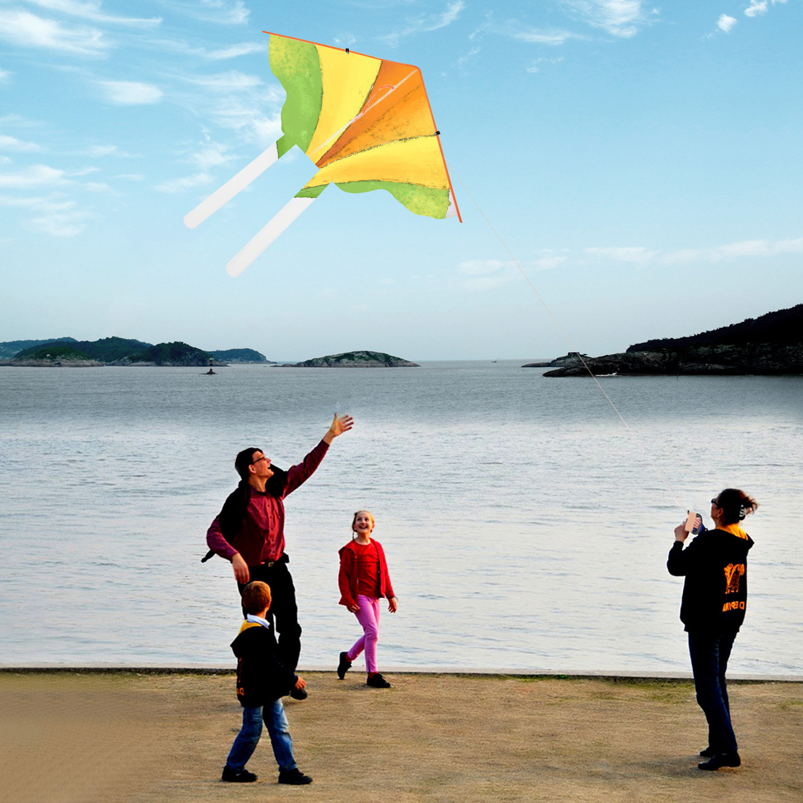 1Set Unpainted Kite DIY Kit In - Art Craft Kite のレビューと価格
